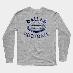 Dallas Football Vintage Style Long Sleeve T-Shirt